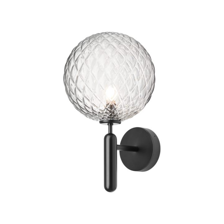 Miira Outdoor Wandleuchte, schwarz/klar