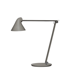 NJP Tischleuchte m/Tischfuß, dunkel alu grau