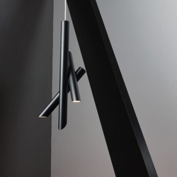 Tubes 3 Pendelleuchte, schwarz