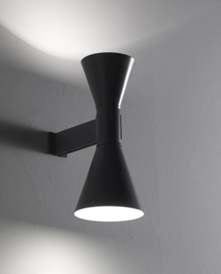 Applique de Marseille Mini Wandleuchte, schwarz