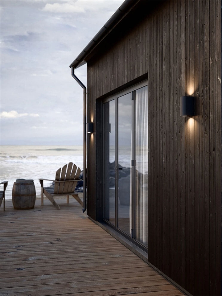 Canto Maxi 2 Außenwandleuchte, seaside schwarz