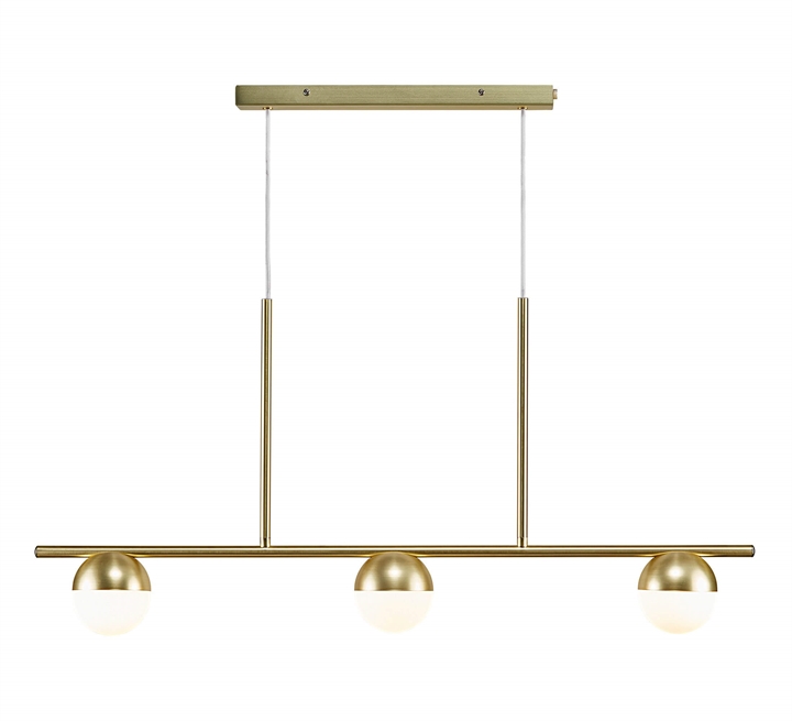 Contina 3-Spot Pendelleuchte, Messing