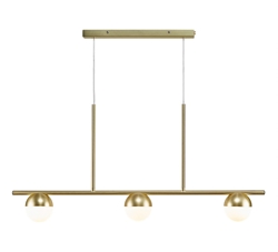 Contina 3-Spot Pendelleuchte, Messing