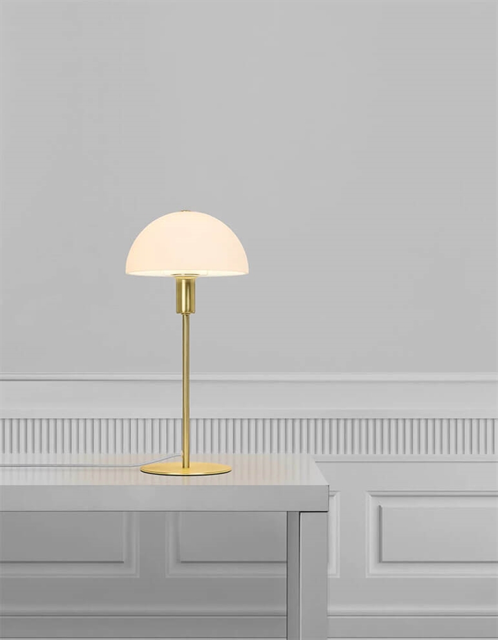 Ellen 20 Tischlampe, Messing/Opal