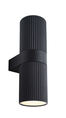 Kyklop Ripple Maxi Außenwandleuchte, schwarz