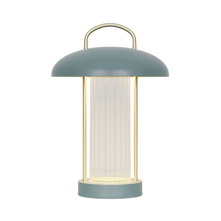 Mirano Portable Batterie-/Tischlampe, staubgrün