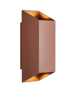 Nico Square 22 Außenwandleuchte, Rost