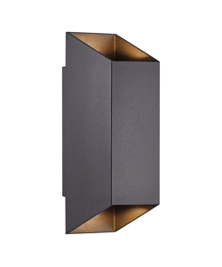 Nico Square 22 Außenwandleuchte, schwarz