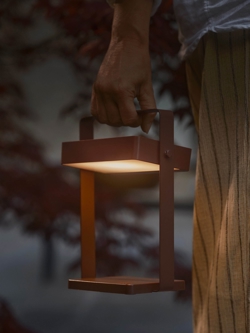 Saulio Solar Batterielampe m/Solarzelle, braun