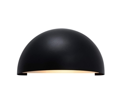 Scorpius Maxi Außenwandleuchte, schwarzer Kunststoff