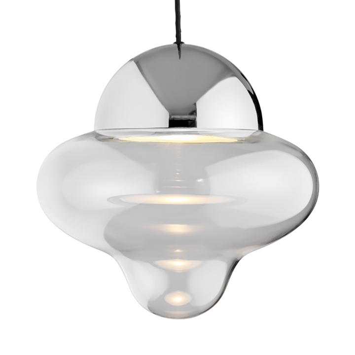 Nutty XL Pendelleuchte, klar/Chrom