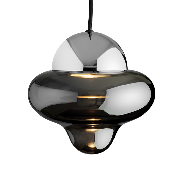 Nutty Pendelleuchte, smoke/chrom