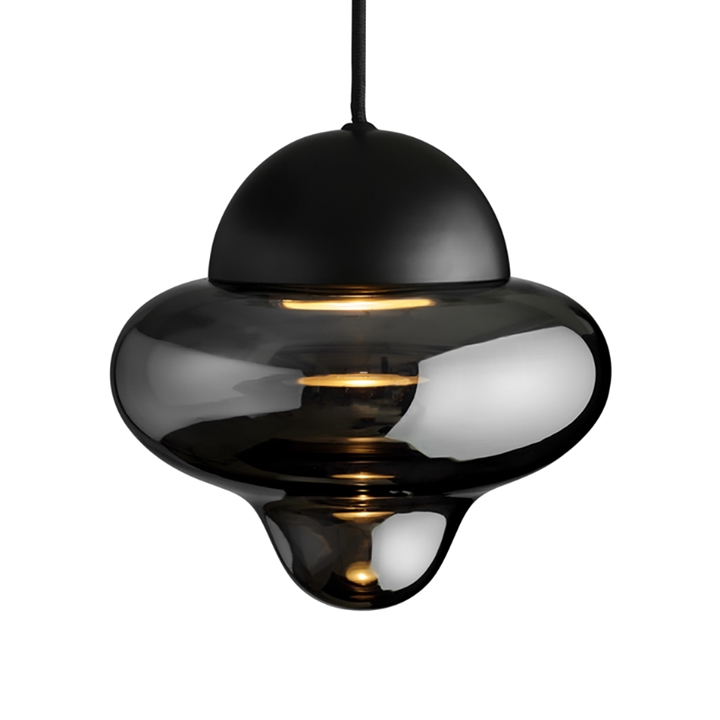 Nutty Pendelleuchte, smoke/schwarz