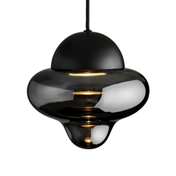 Nutty Pendelleuchte, smoke/schwarz