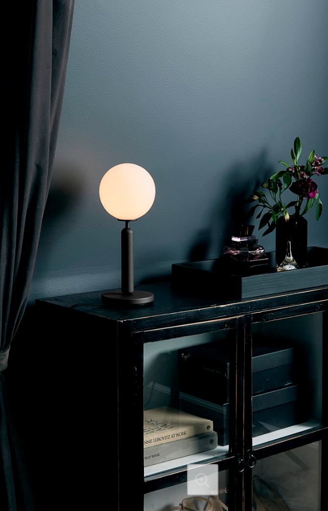 Miira Tischlampe, grau/opal