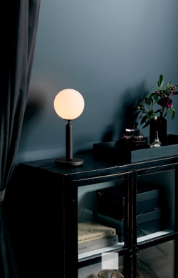 Miira Tischlampe, grau/opal