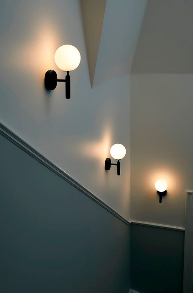 Miira Wandleuchte, grau/opal