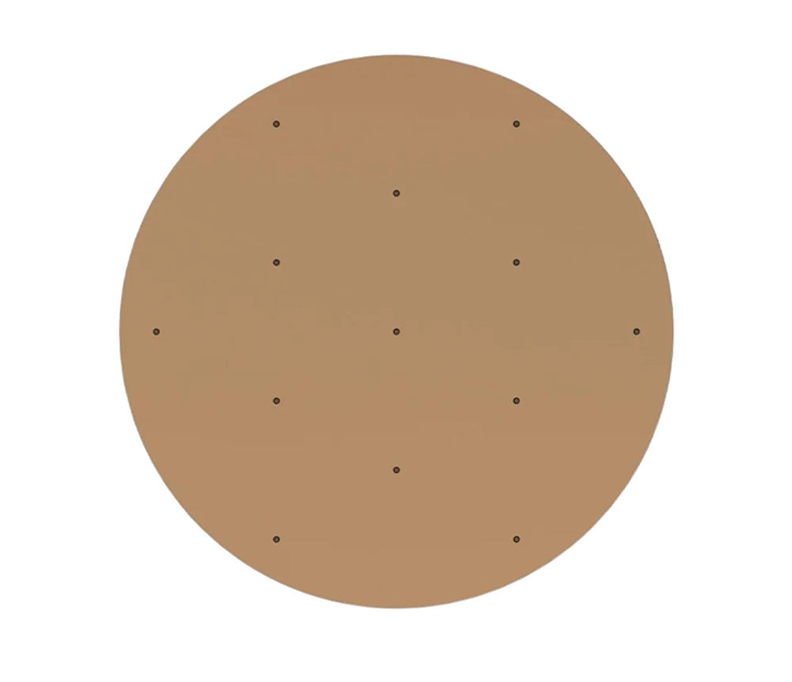 Nuura Baldachin für 13 Pendelleuchten, Nordic Gold