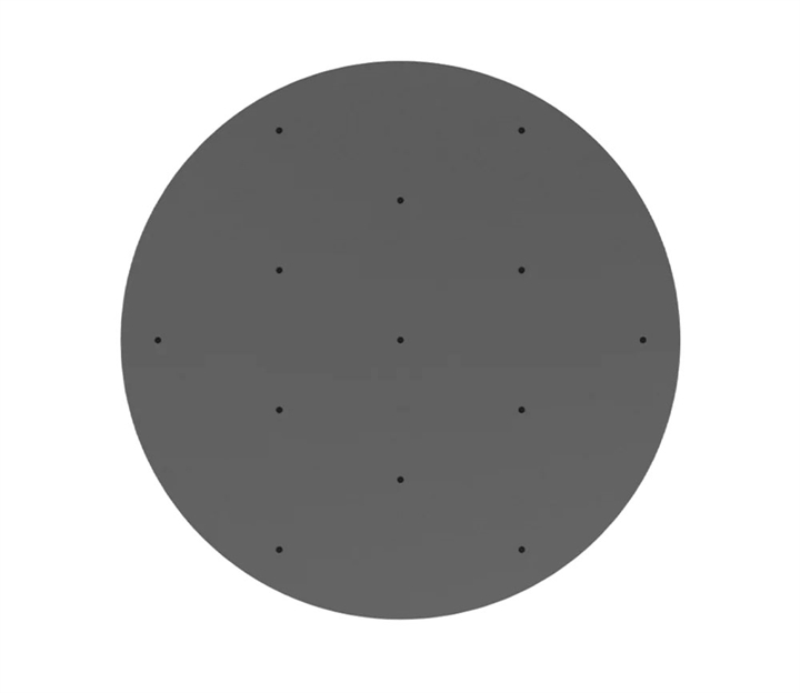 Nuura Baldachin für 13 Pendelleuchten, Rock Grau