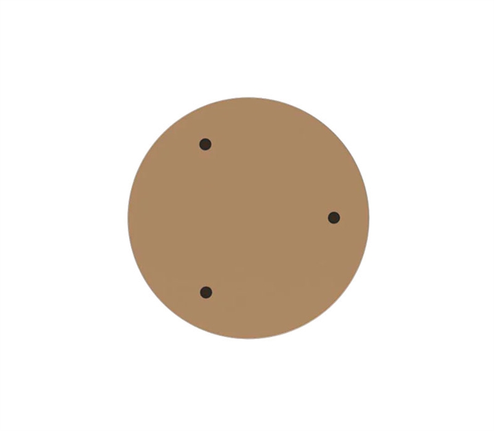 Nuura Baldachin für 3 Pendelleuchten, Nordic Gold