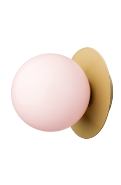 Liila 1 medium Wandleuchte / Deckenleuchte, nordic gold/rosa