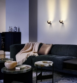 Occhio Luna Parete Wandleuchte, dark chrome