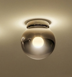 Occhio Luna Piena 160 Up Deckenleuchte, dark chrome