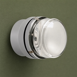 Fresnel Wandleuchte / Deckenleuchte, grau