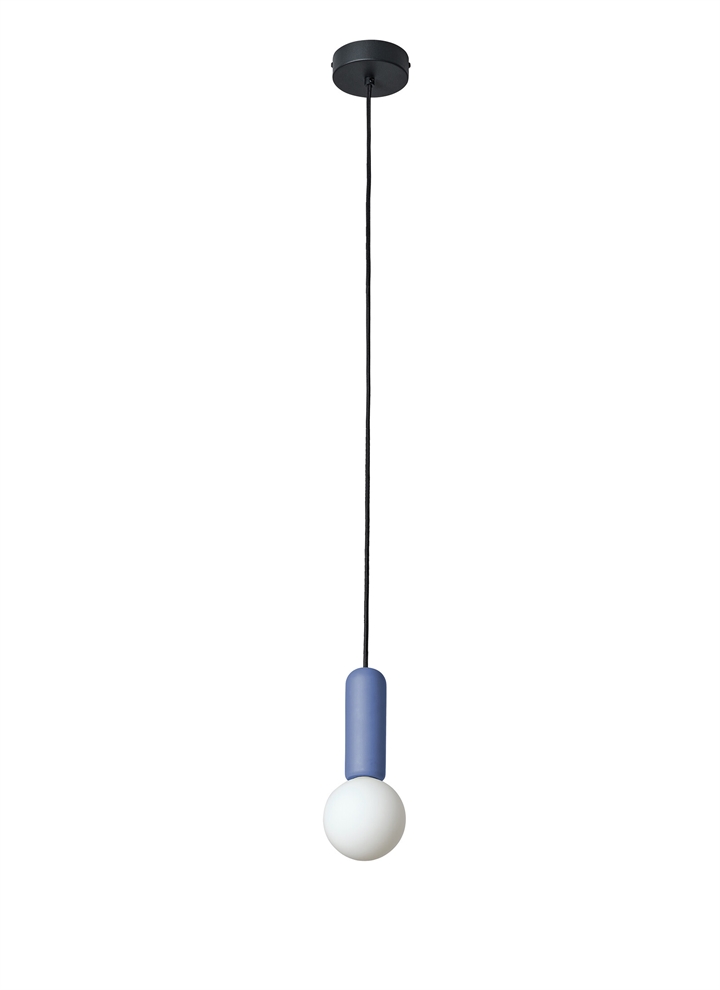 Decor Concrete Mic Pendelleuchte, blau