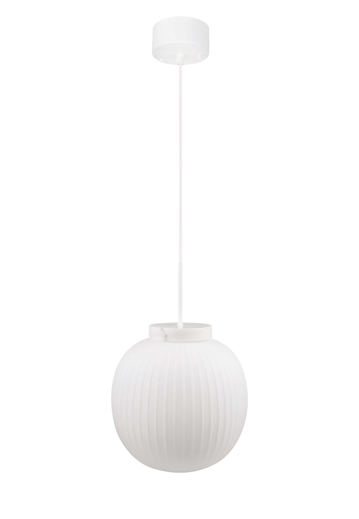 Decor Glass Lantern Marble Pendelleuchte, weiß