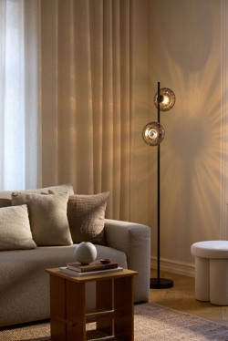 Decor Smoke Glass Stehleuchte