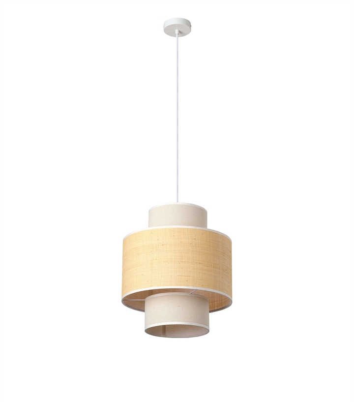 Decor Wrap Cylinder Pendelleuchte, beige