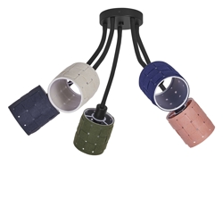 Decor Felt Weaving Cans Deckenleuchte, mehrfarbig