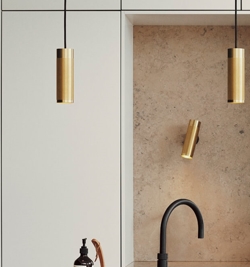 Thorup Copenhagen Patrone Pendelleuchte, Messing, 200 mm