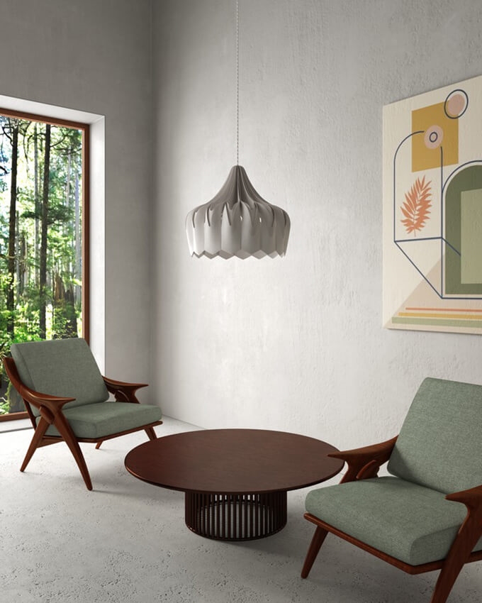 Pioni L Pendelleuchte, weiß