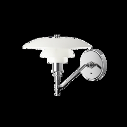 PH 3/2 Wandleuchte m/Schalter, weiß opal