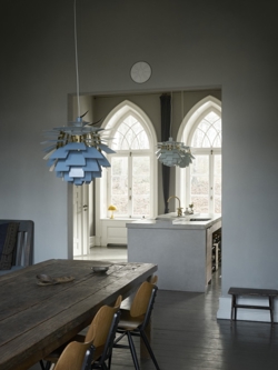 PH Artichoke Ø60 in dusty blue/messing und dusty green/messing