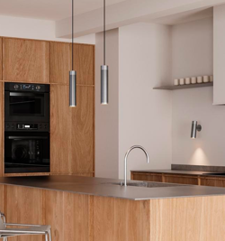 Thorup Copenhagen Patrone Pendelleuchte, nickelbeschichtetes Messing, 300 mm