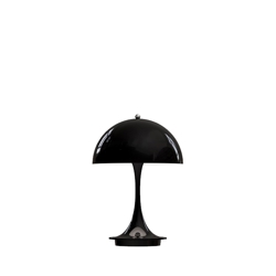 Panthella 160 Portable V2 Tisch- / Batterielampe, Metall Schwarz