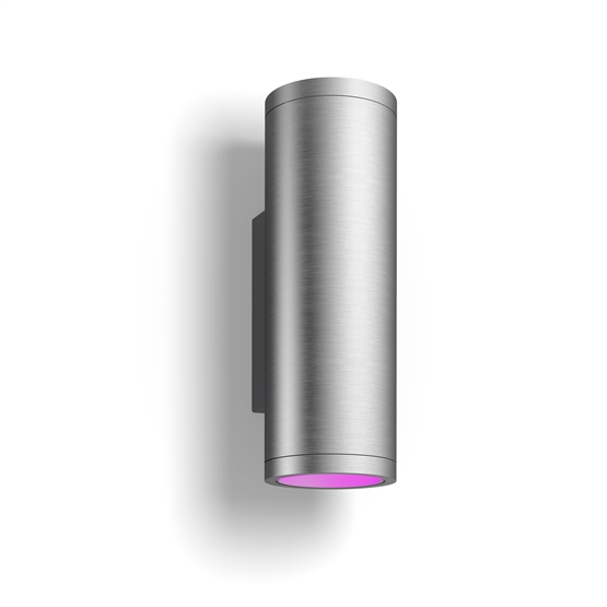 Philips Hue Appear WCA Outdoor-Wandleuchte, Edelstahl