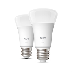 Philips Hue White 9,5W LED E27 A60 1100lm (2 Stk.)