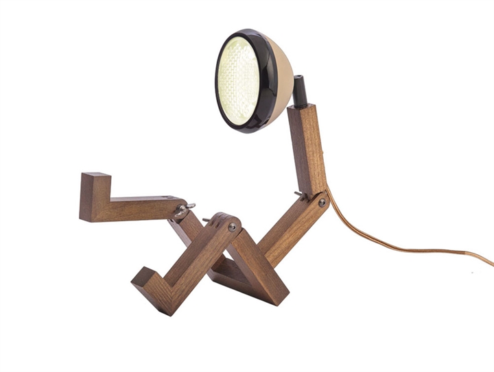 Mini Mr. Wattson Tischlampe, Caffé Latte