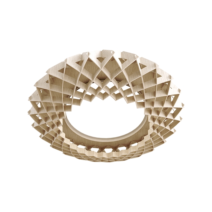 Signature 45 Decken-/Wandleuchte, Birke