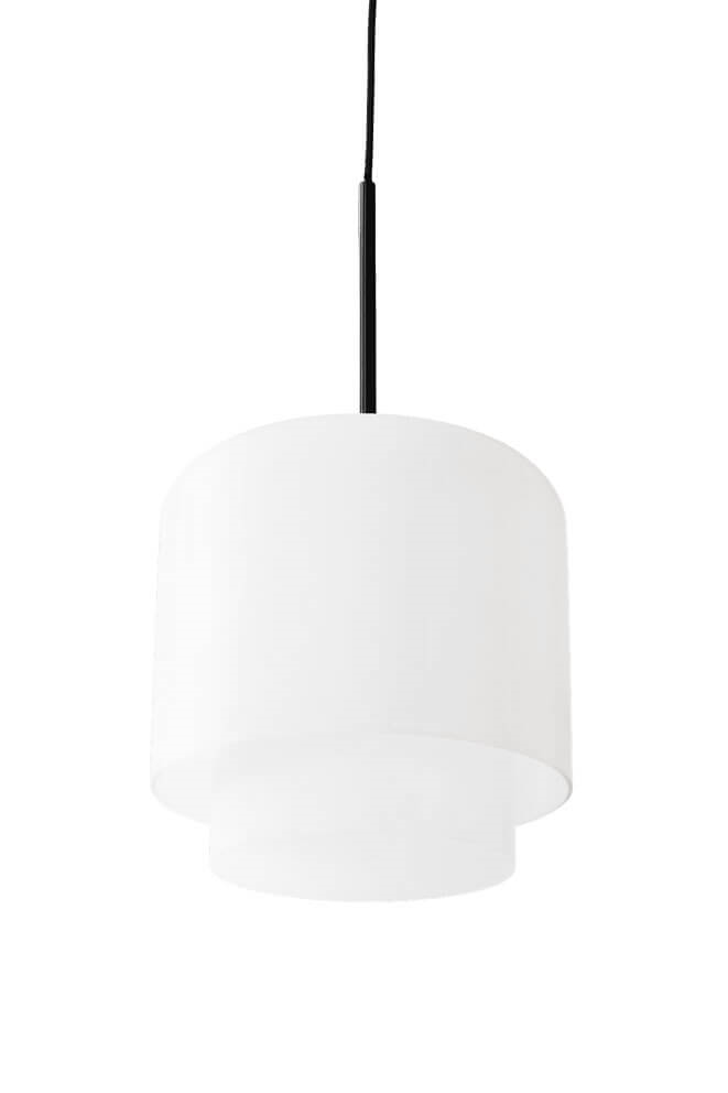 Megumi Pendelleuchte Ø28, schwarz/opal