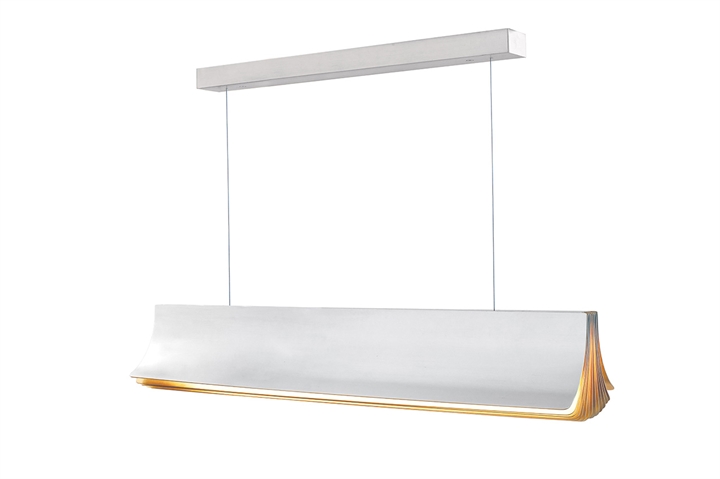 Respiro 900 Pendelleuchte, weiß/gold