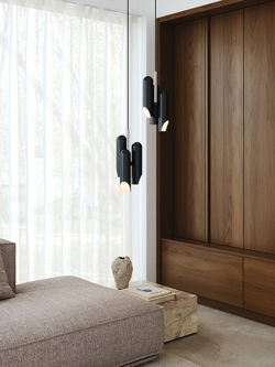 Rochelle Pendelleuchte, schwarz