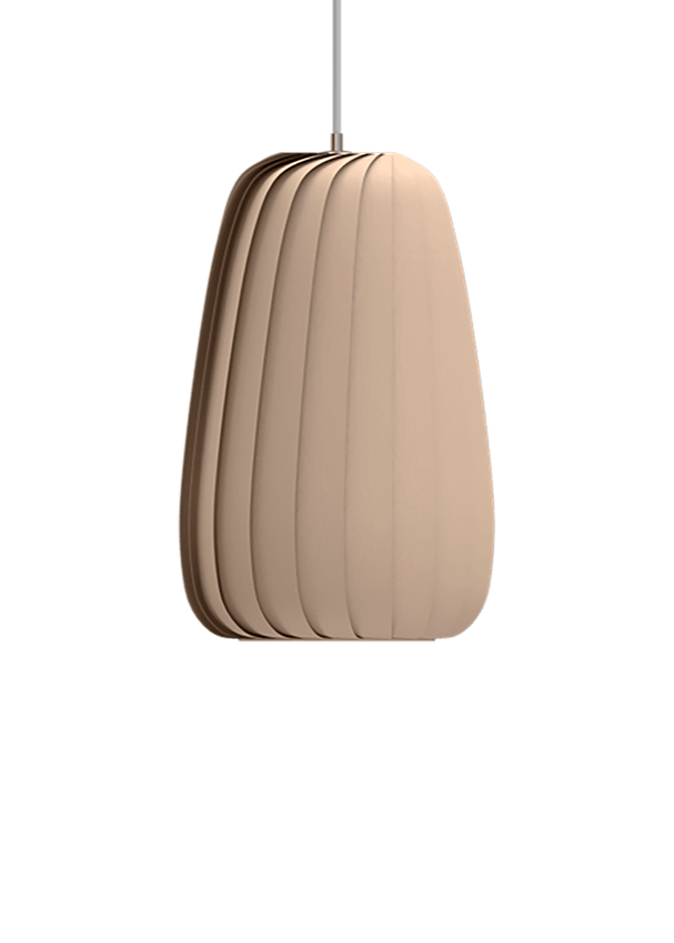 ST906 Pendelleuchte, Birke/Natur, 25 x 42 cm