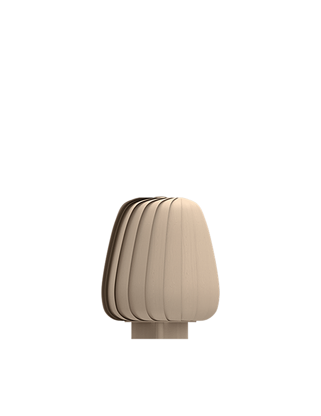 ST906 Tischlampe, Birke/Natur, 23 x 31 cm