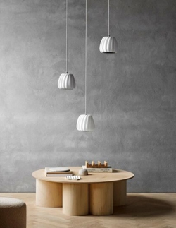 ST906 Mini Pendelleuchte, Papier/Weiß, 18 x 18 cm