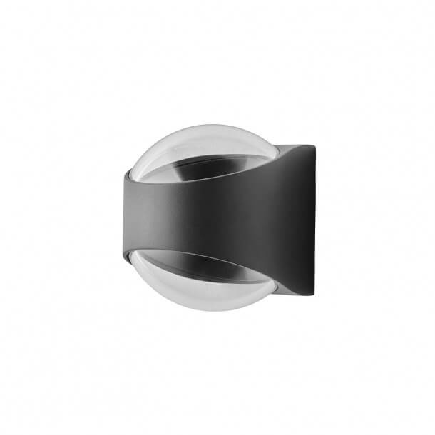 Saga IP65 Wandleuchte, schwarz